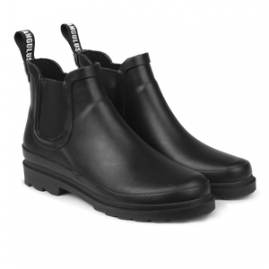 Black and discount grey rain boots