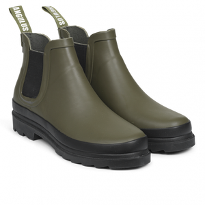 Olive chelsea boots womens deals