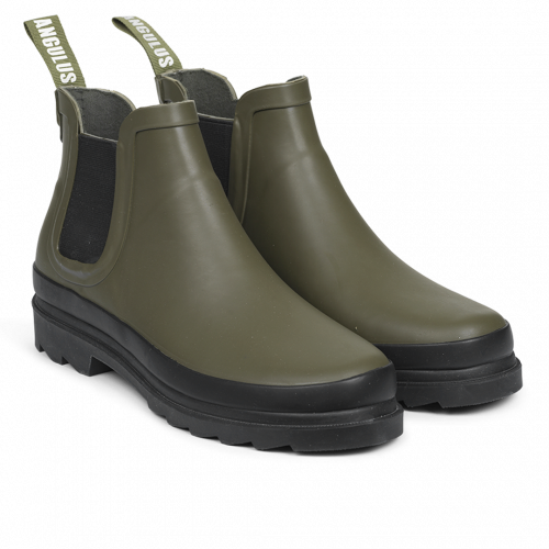 DK Rubber Ankle Rain Boots - Olive SMALL-FOLK