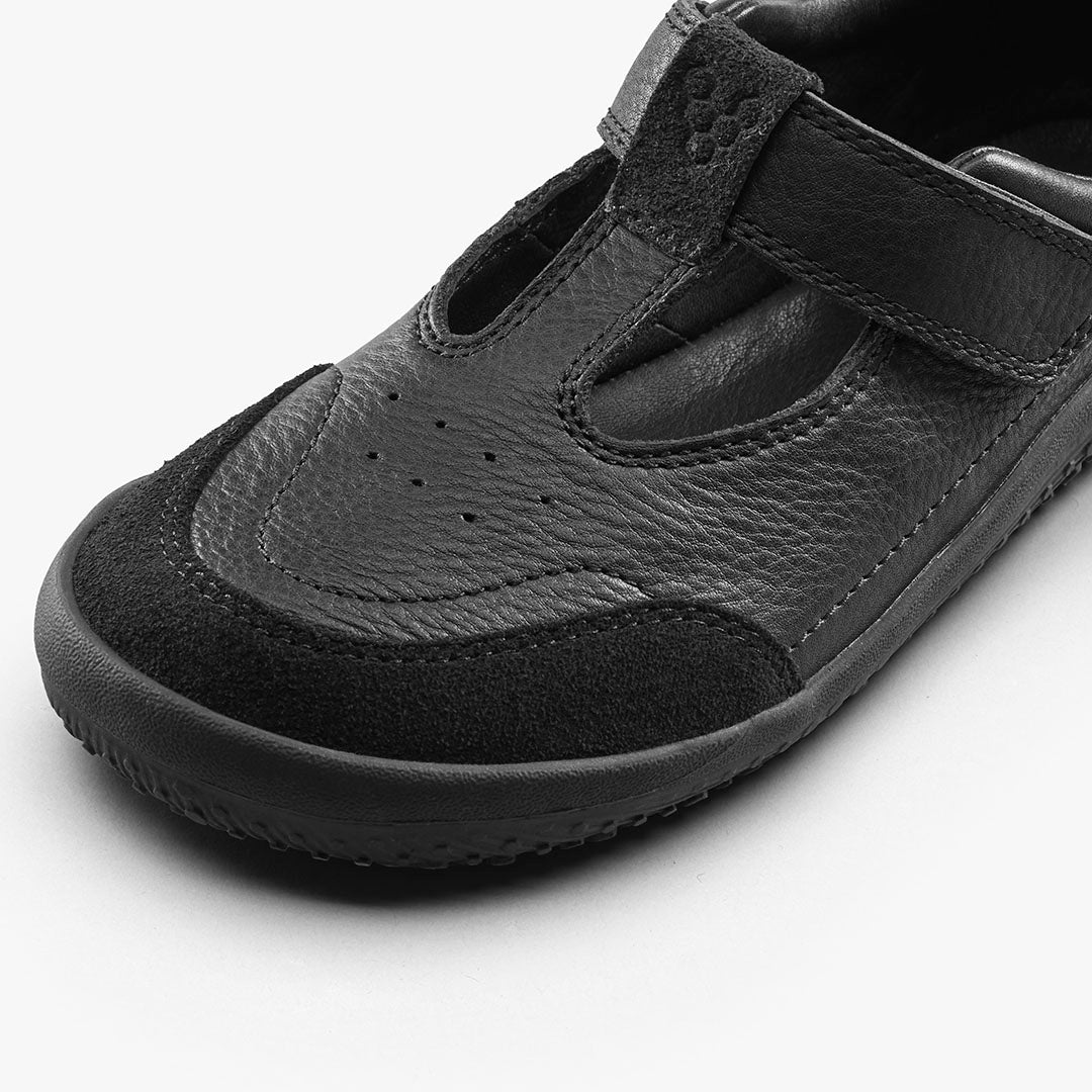 Vivobarefoot Gobi T-Bar School - Obsidian