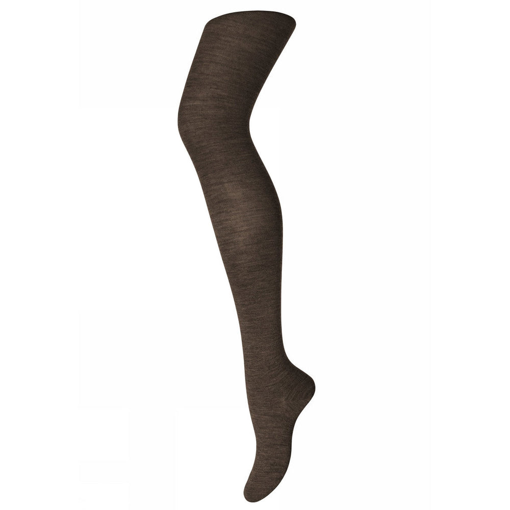 MP Denmark Women's Wool/Silk Tights - Dark Brown