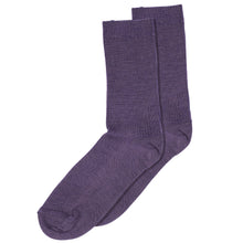 Mp Denmark Women's Fine Wool Rib Socks - Dark Purple