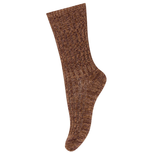 MP Denmark Noa Thick Merino Wool Socks - Auburn