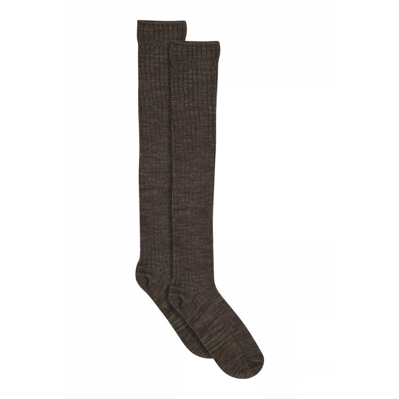 MP Denmark Adult Wool Mix Megan Knee Socks - Brown Melange