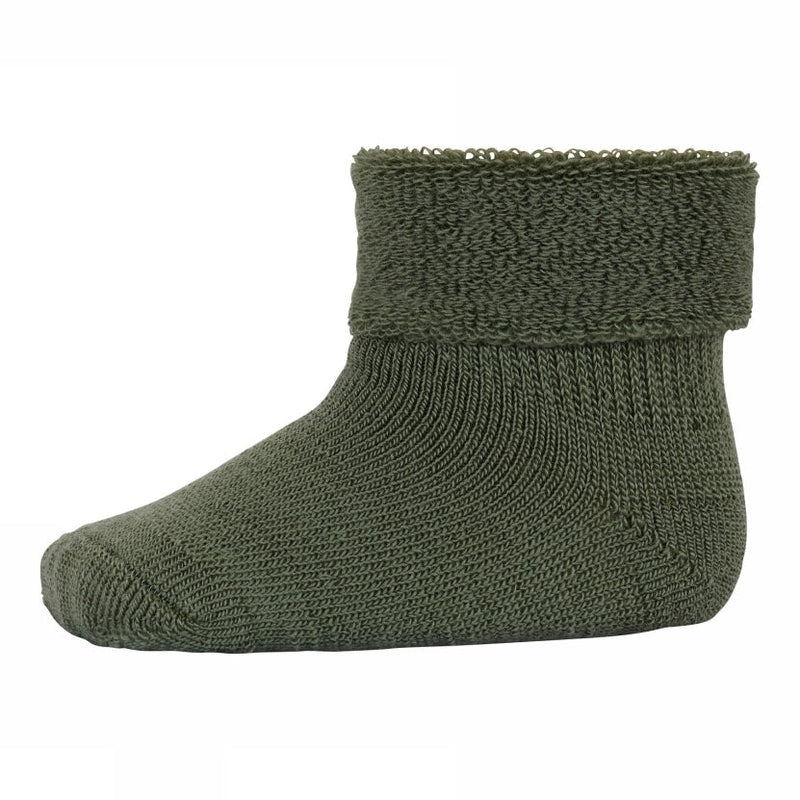 MP Denmark Wool Terry Ankle Socks - Olivine