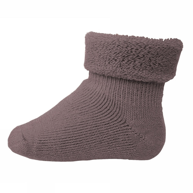 MP Denmark Wool Terry Ankle Socks - Dark Purple Dove