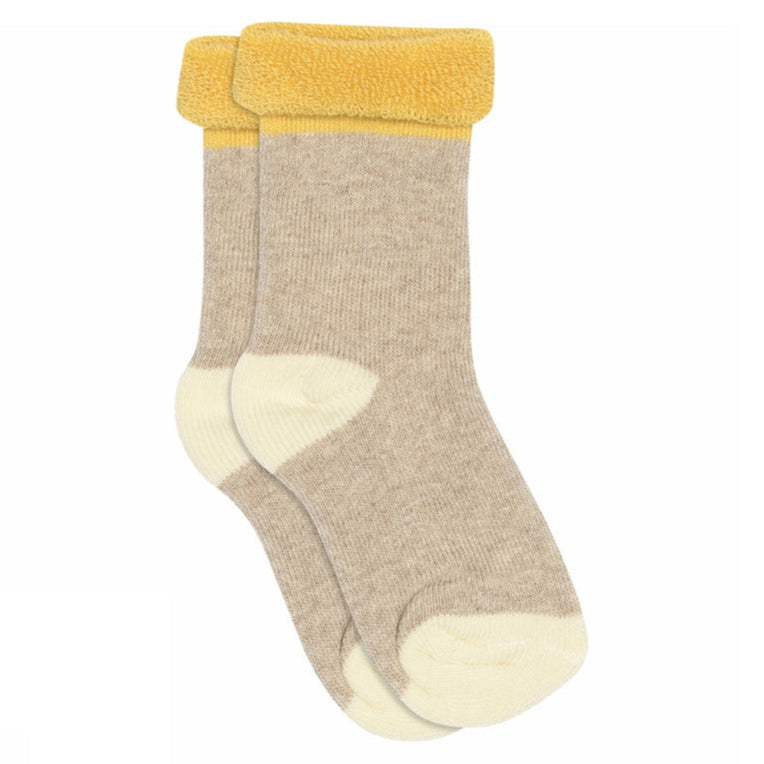 MP Denmark Indy Cotton Terry Ankle Socks - Beige Melange