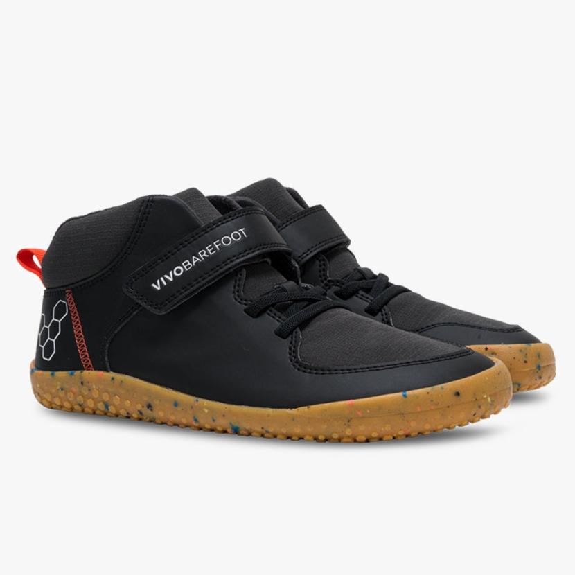 Vivo Barefoot Vivobarefoot Kids Primus Ludo Hi - Obsidian