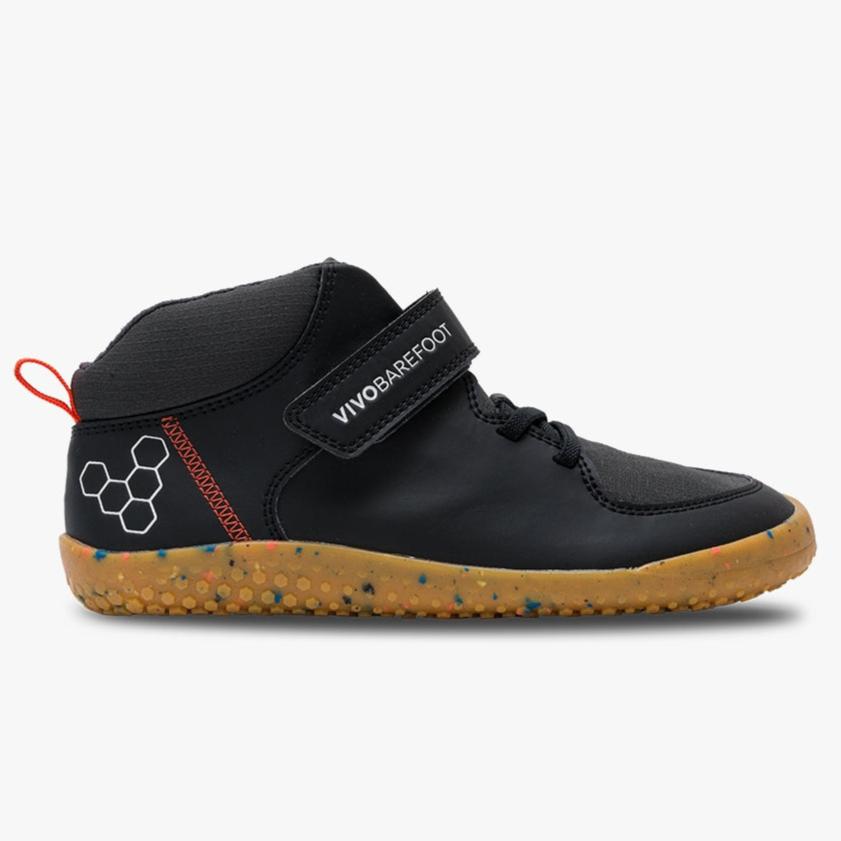 Vivo Barefoot Vivobarefoot Kids Primus Ludo Hi - Obsidian