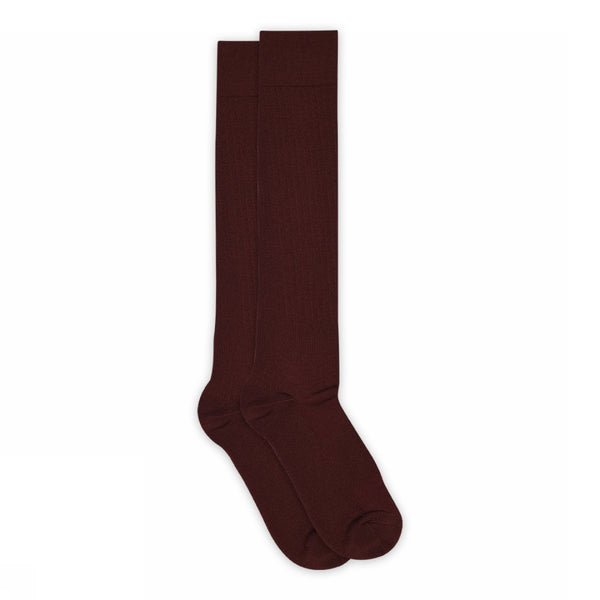 MP Denmark Adult Wool Knee Socks - Wine Red