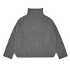 FUB Women's Lambswool Rib Sweater - Charcoal