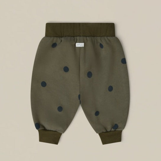 Organic Zoo Olive Dots Sweatpants