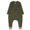 Organic Zoo Olive Dots Romper Suit