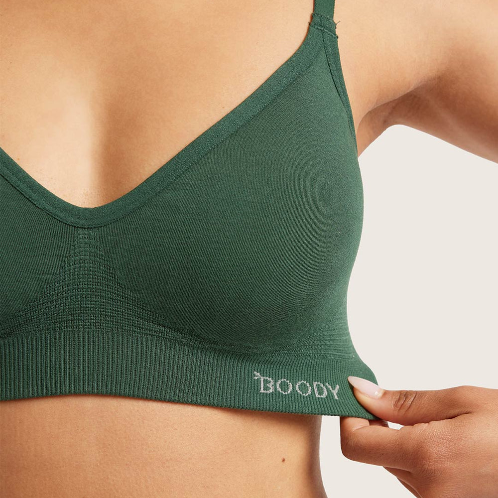 
                  
                    Boody Women's Wireless T-Shirt Bra - Emerald Green
                  
                
