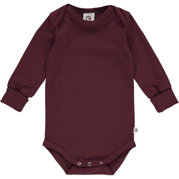 Musli Müsli by Green Cotton Organic Cotton Long Sleeve Bodysuit - Fig