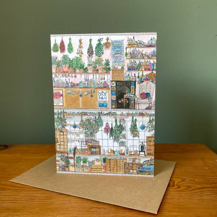 Brittany Davies Illustration Apothecary's House Card