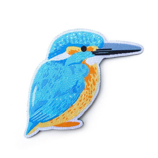 Tom Hardwick Kingfisher, Woven Iron-on Patch