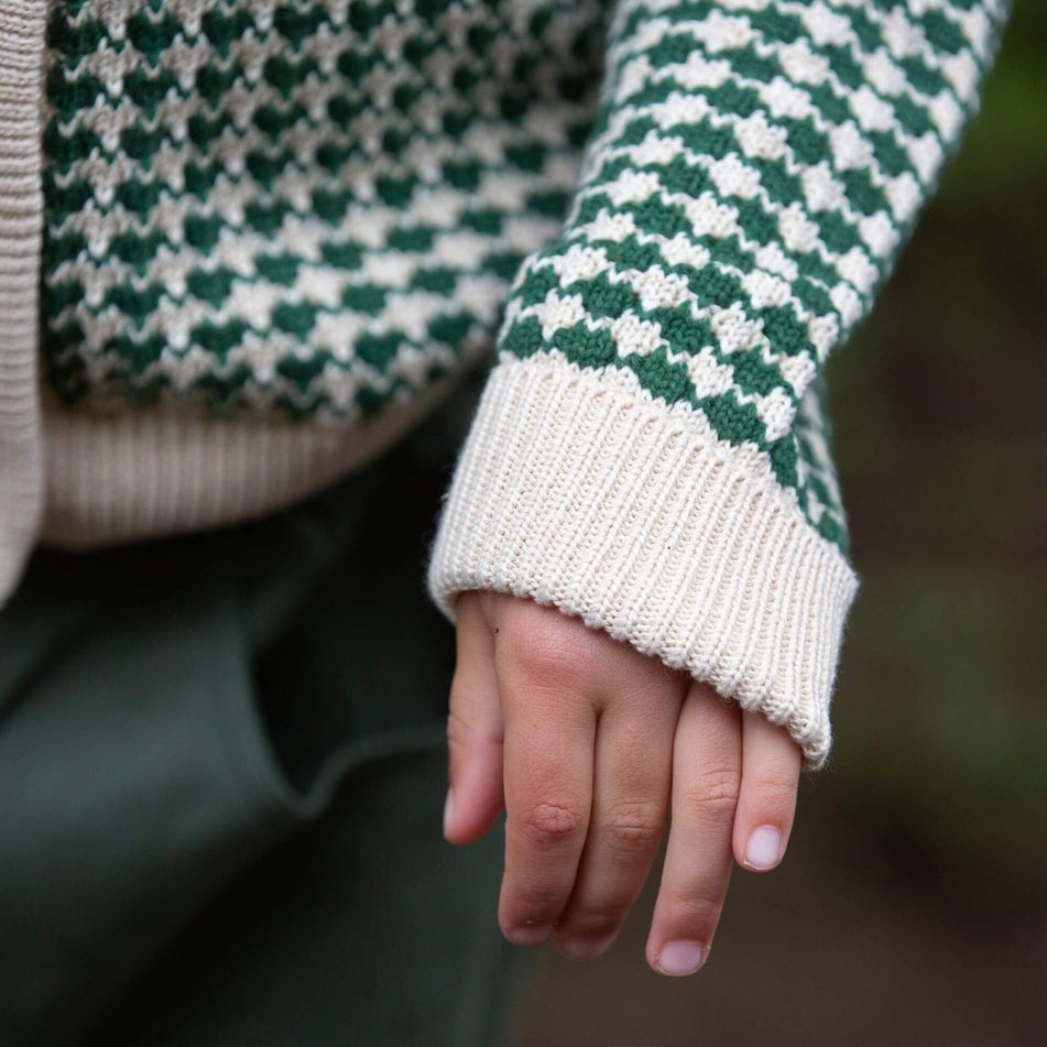 
                  
                    Little Green Radicals From One To Another Olive Striped Knitted Cardigan
                  
                