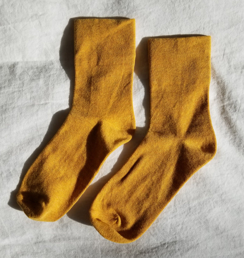 
                  
                    Le Bon Shoppe Women's Sneaker Socks - Marigold
                  
                
