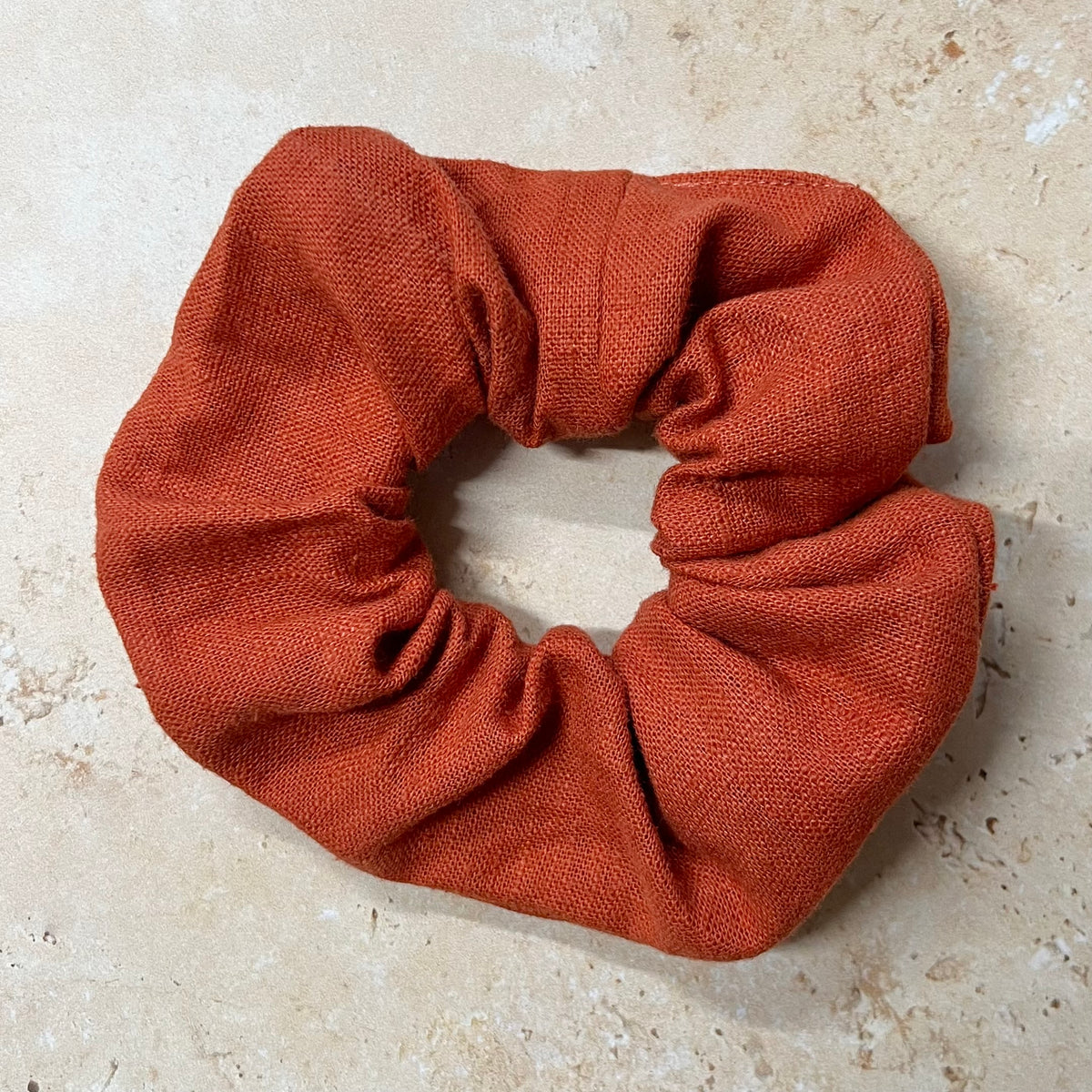 Kaely Russell Scrunchie - Terracotta Linen