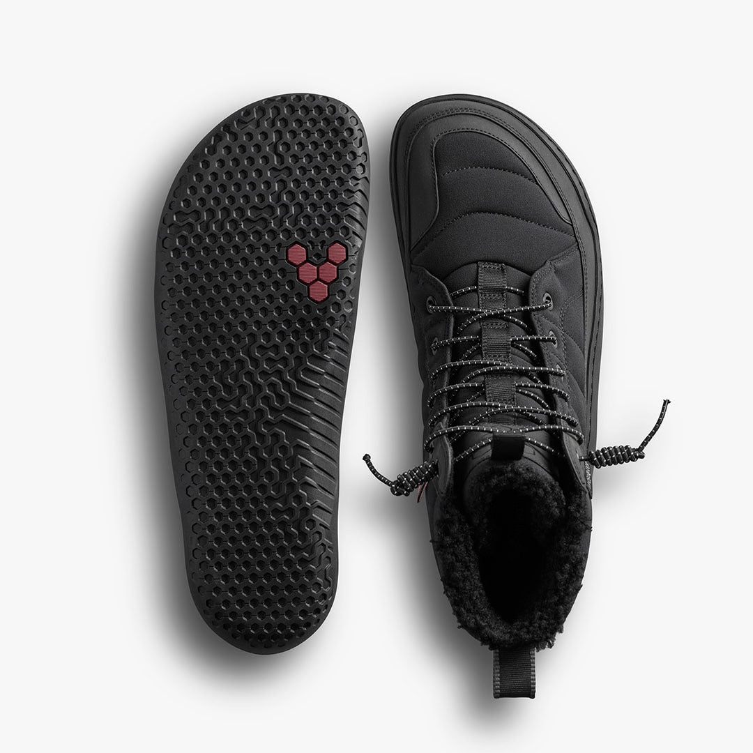 Vivobarefoot Vivo Barefoot Women's Gobi Hiber Lace-Up Boots, Obsidian