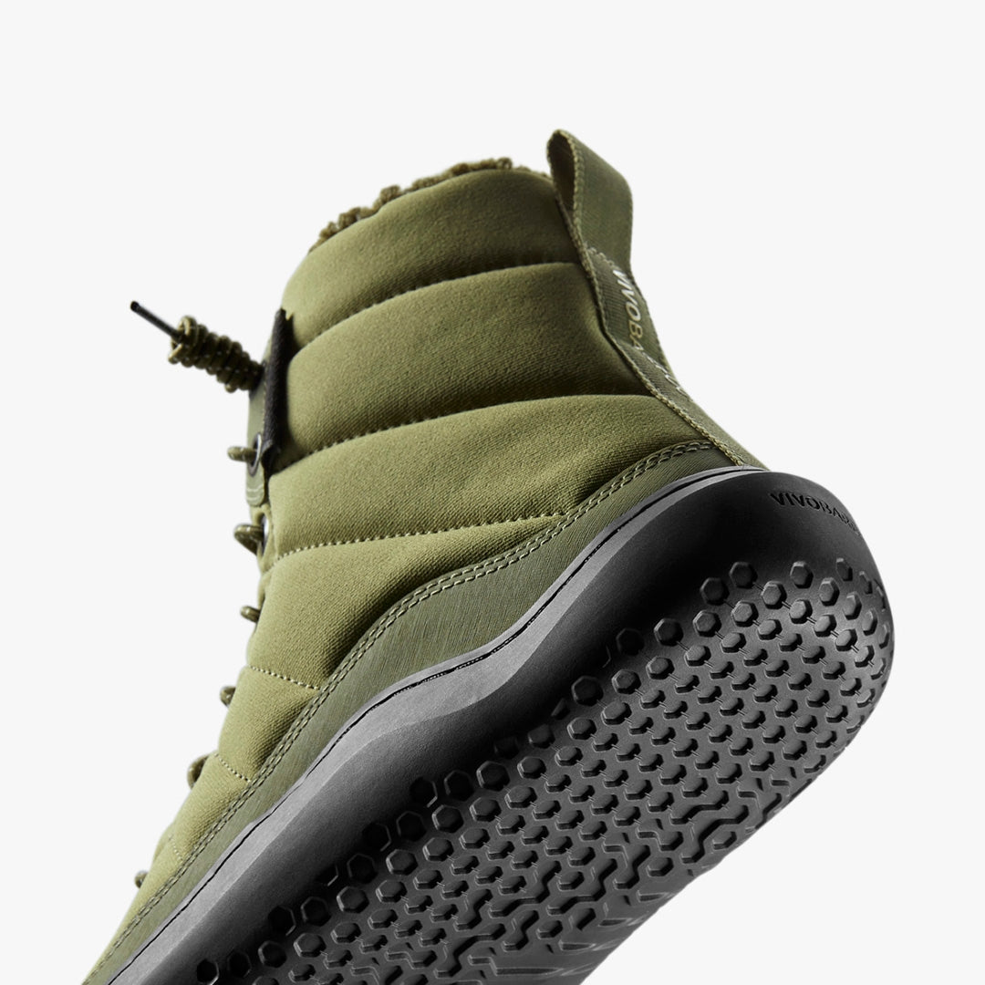 Vivobarefoot Vivo Barefoot Women's Gobi Hiber Lace-Up Boots, Olive