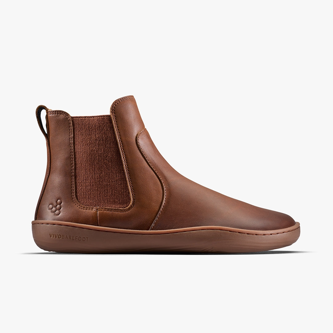 Vivobarefoot Vivo Barefoot Women's Sensus Chelsea Boots, Dark Tan