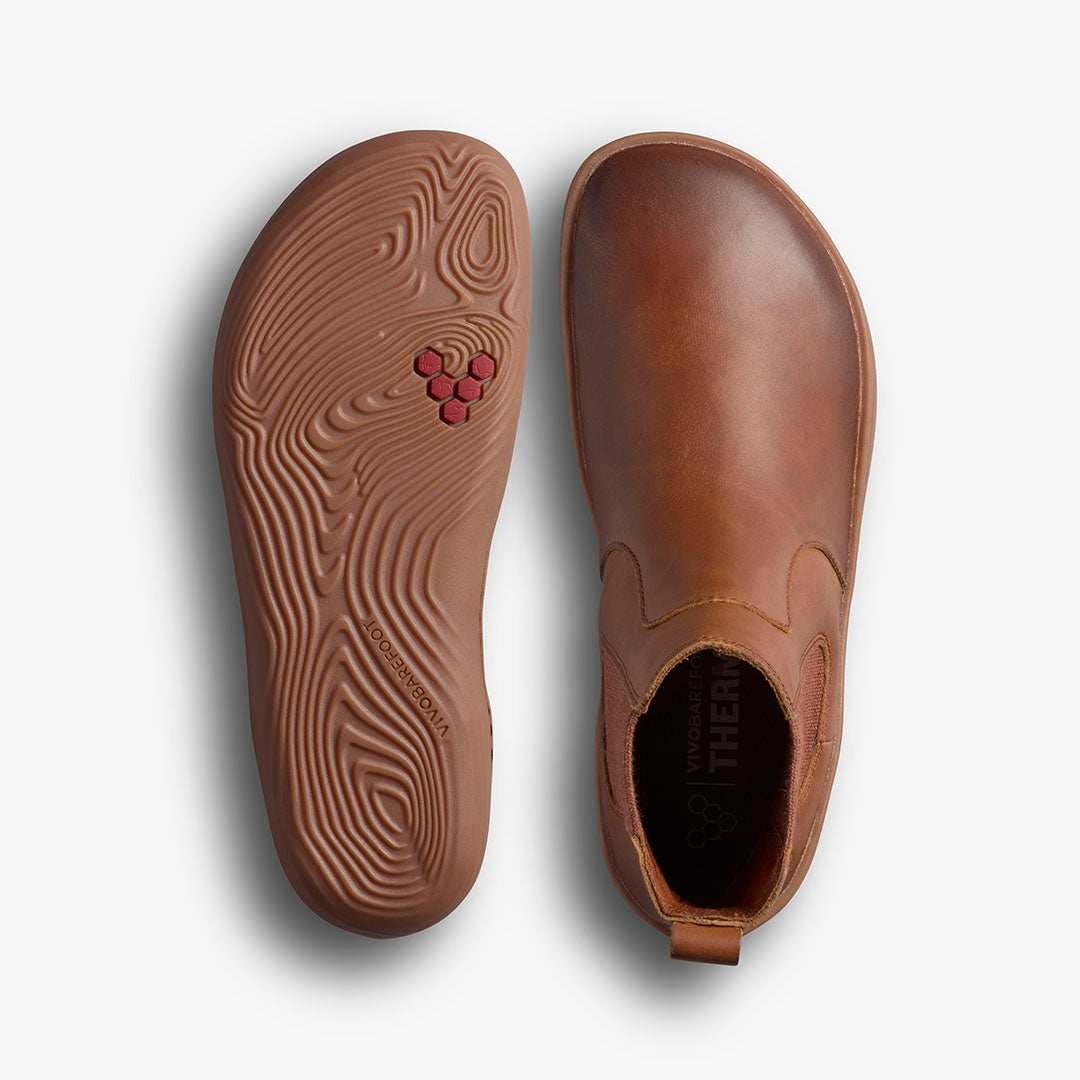 Vivobarefoot Vivo Barefoot Women's Sensus Chelsea Boots, Dark Tan