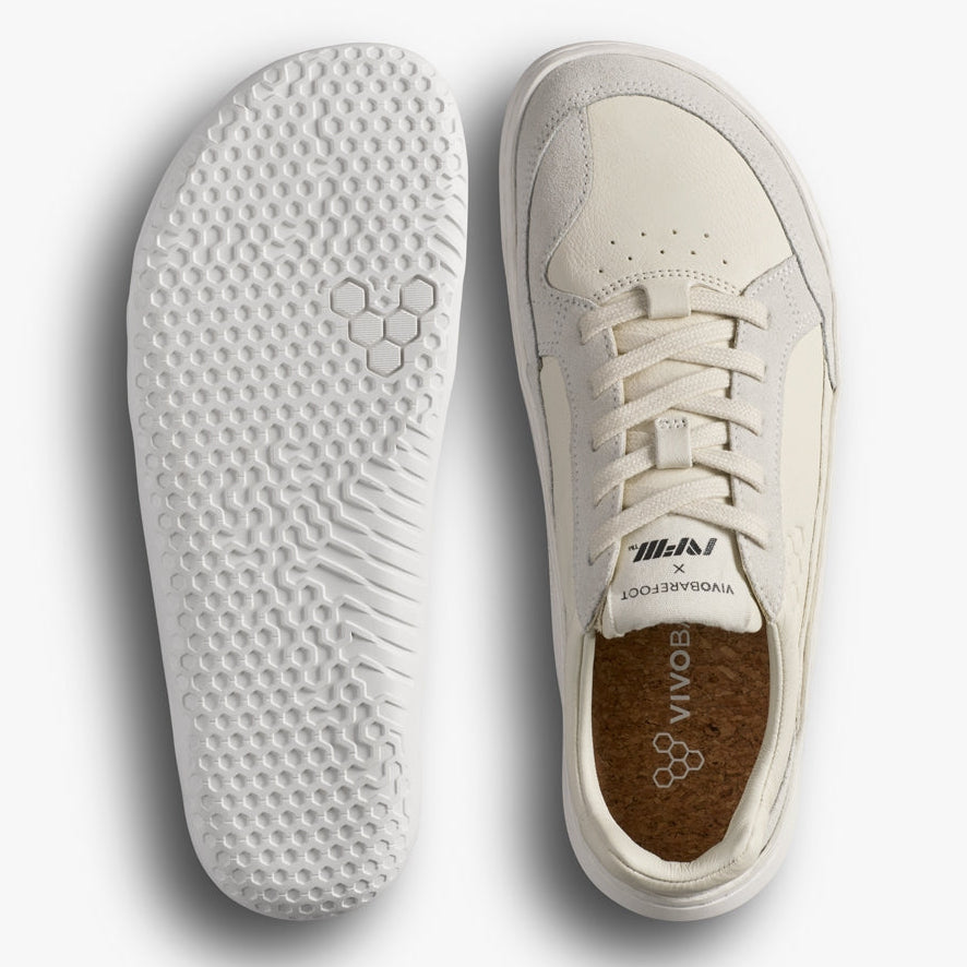 Vivobarefoot Women's Gobi III Sneaker Premium Leather - Limestone