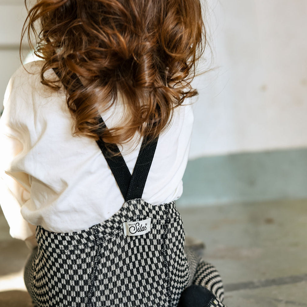 
                  
                    Silly Silas Tights With Braces - Black x White Checked
                  
                