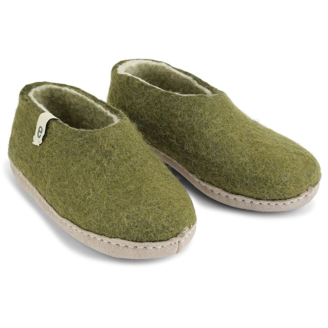 egos Copenhagen Slipper Shoe - Moss Green