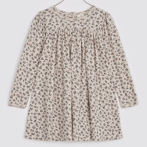 Little Cotton Clothes Organic Pointelle Jersey Maddie Dress - Field Floral