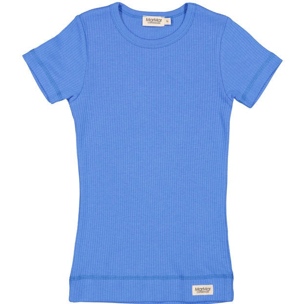 Short Sleeve Modal/Cotton Tee - Vivid Blue