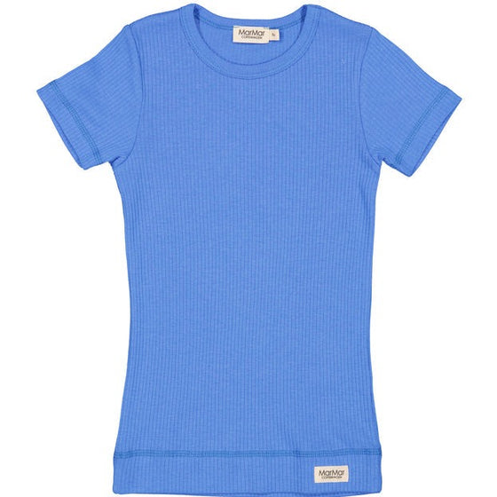 Short Sleeve Modal/Cotton Tee - Vivid Blue