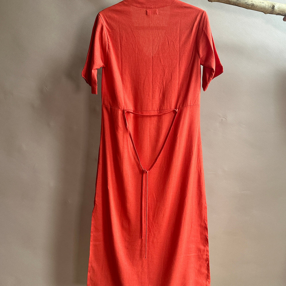Kaely Russell X SMALL-FOLK Women's June Dress - Flame