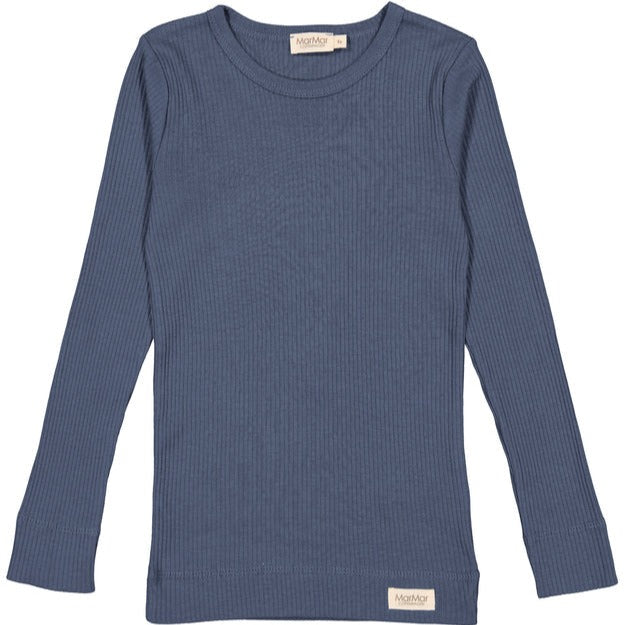 MarMar Copenhagen Mar Mar Long Sleeve Modal/Cotton Tee - Ocean