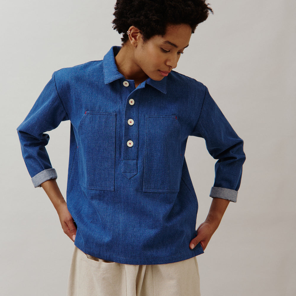Sideline Women's Sunny Shirt - Indigo