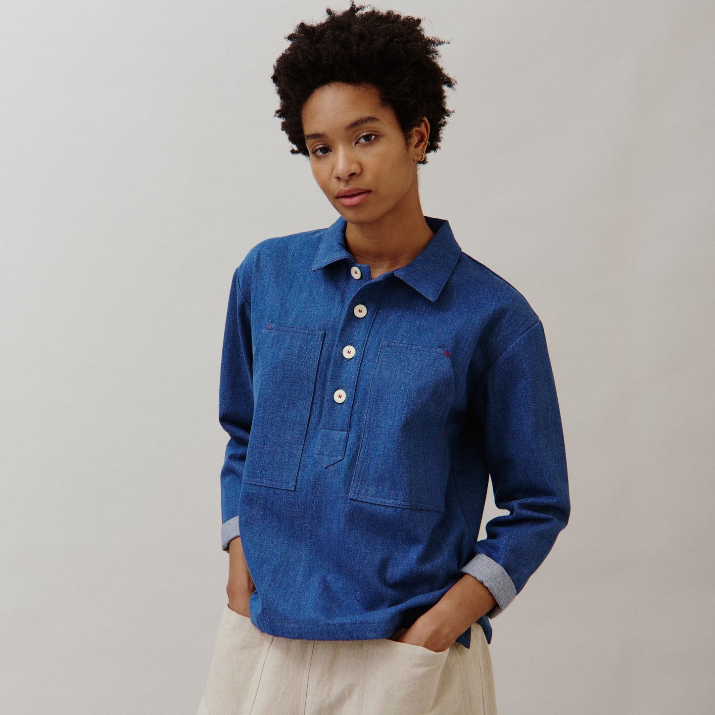 Sideline Women's Sunny Shirt - Indigo