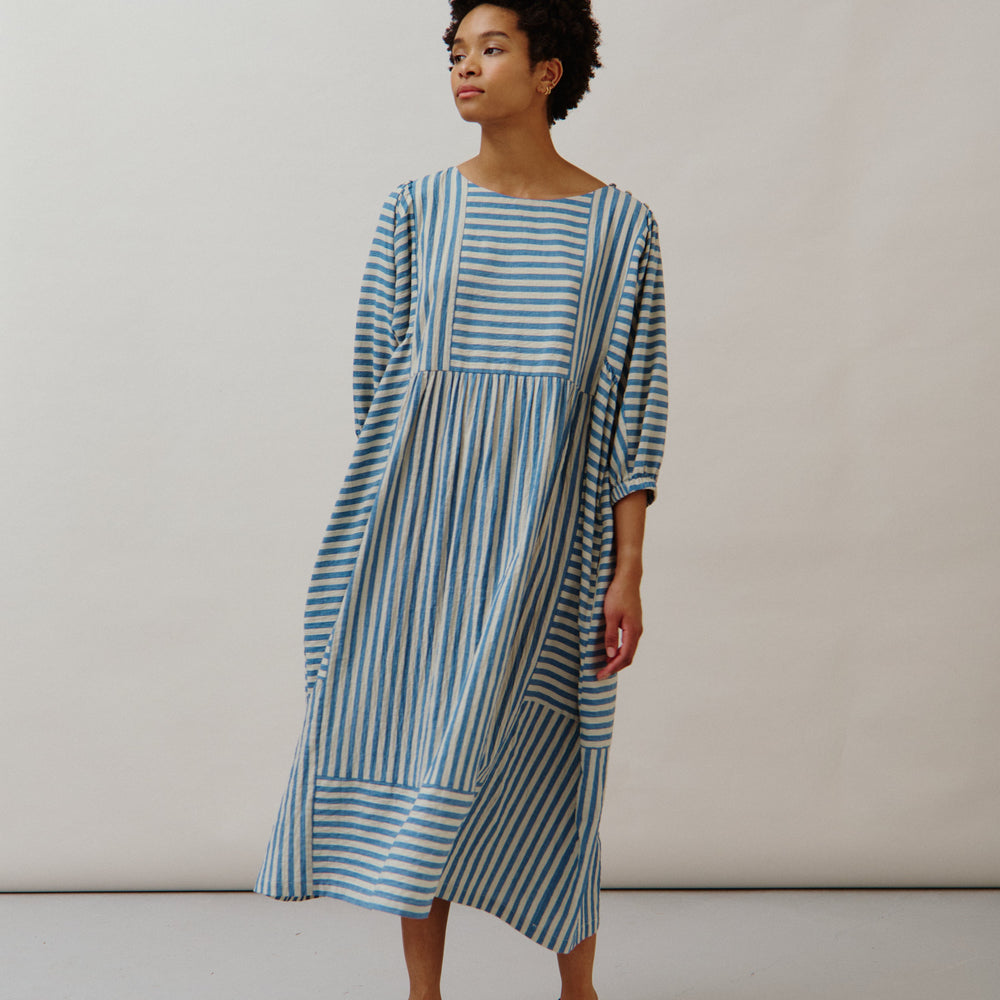 Sideline Women's Betsy Dress- Blue Stripe