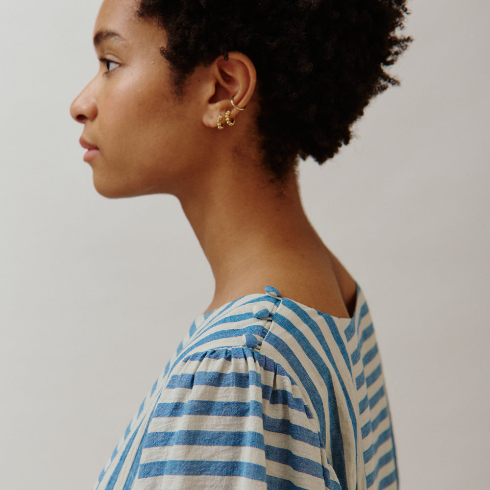 Sideline Women's Betsy Dress- Blue Stripe