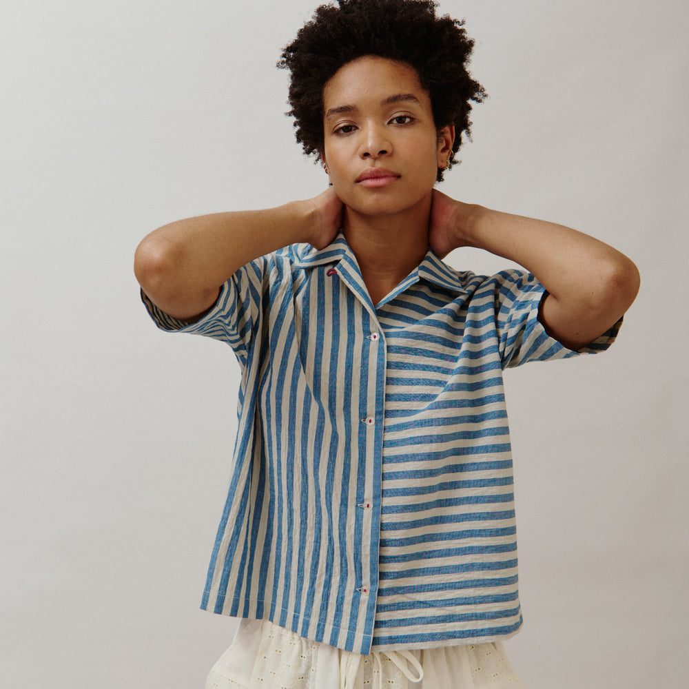 Sideline Women's Stella Shirt - Blue Stripe