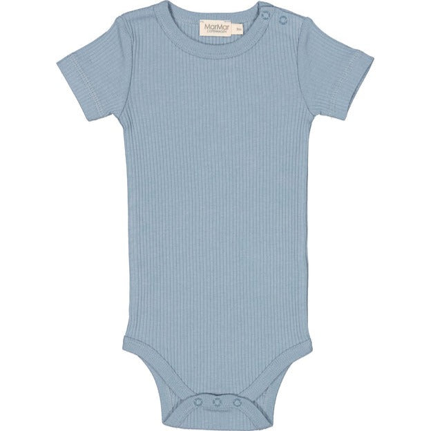 MarMar Copenhagen Mar Mar Short Sleeve Bodysuit Modal/Cotton - Storm Cloud