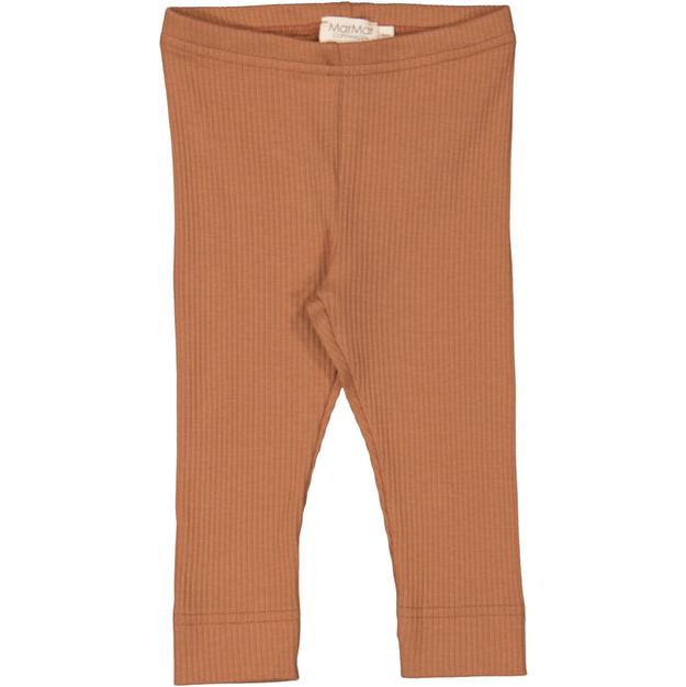 MarMar Copenhagen Mar Mar Ribbed Leggings Modal/Cotton - Light Pecan