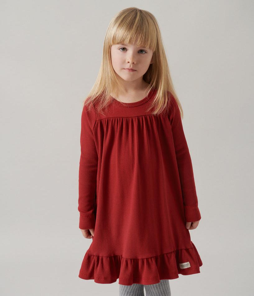 MarMar Copenhagen Duse Modal/Cotton Dress - Hibiscus Red