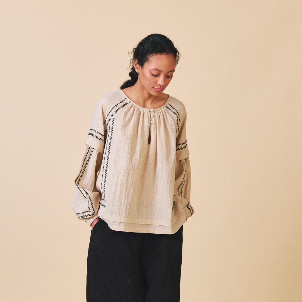 Sideline Women's Elodie Shirt - Ecru