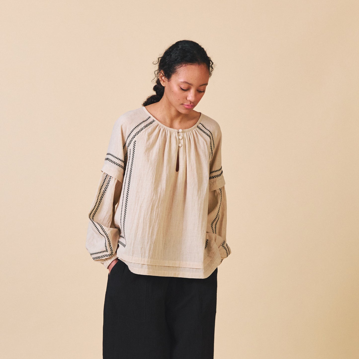 Sideline Women's Elodie Shirt - Ecru