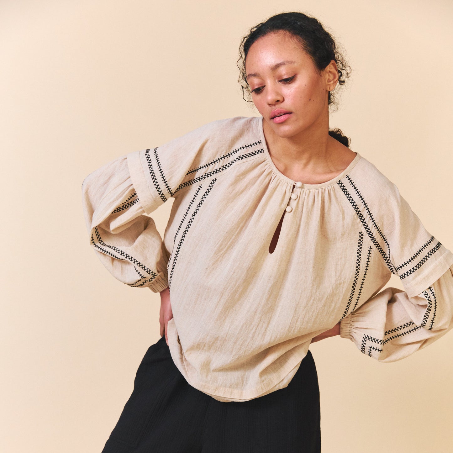 Sideline Women's Elodie Shirt - Ecru