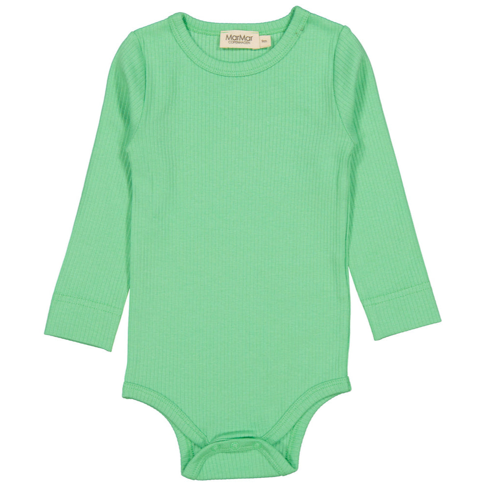 MarMar Copenhagen Mar Mar Long Sleeve Bodysuit Modal/Cotton - Cale Green