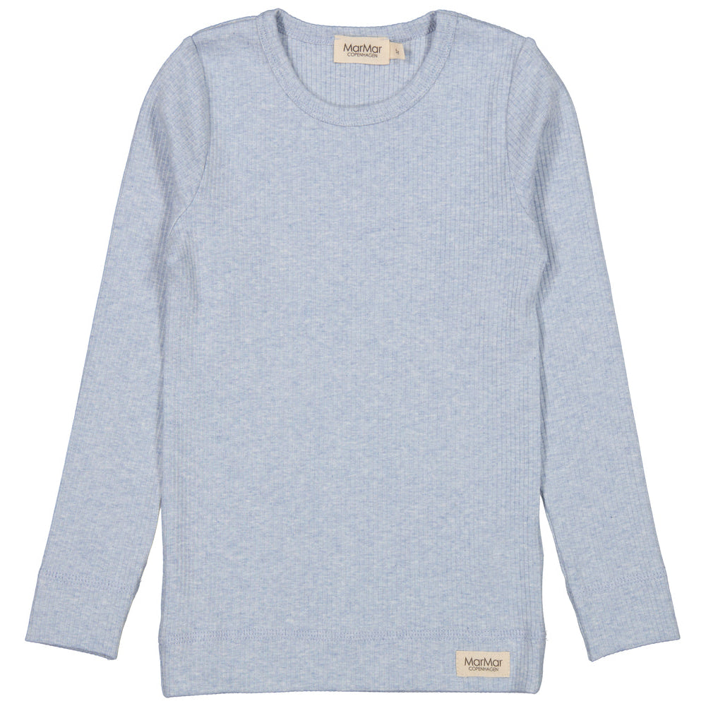 MarMar Copenhagen Mar Mar Long Sleeve Modal/Cotton Tee - Fresh Air Melange