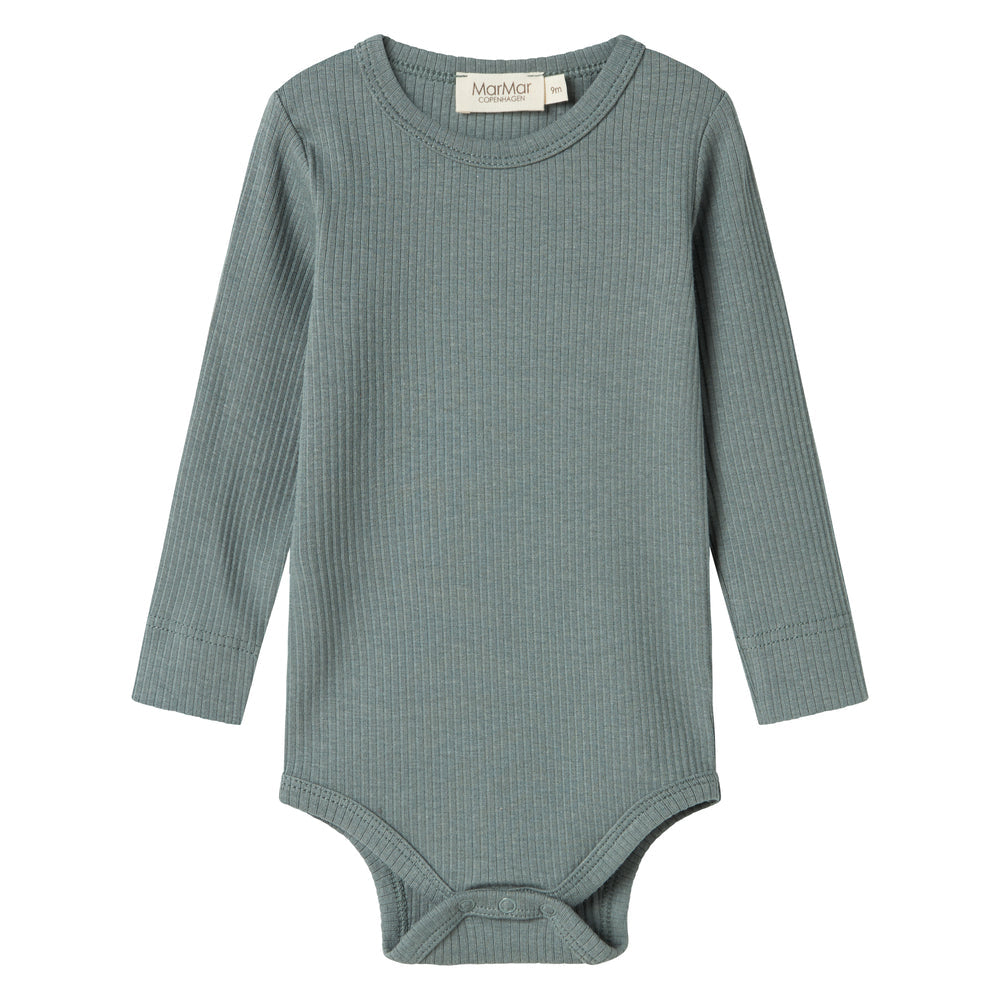 MarMar Copenhagen Long Sleeve Bodysuit Modal/Cotton - Dusty Green